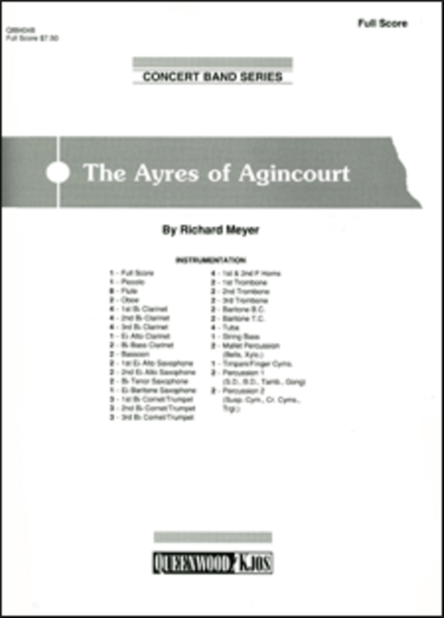 The Ayres/Agincourt - Score Concert Band scores gallery preview page 1
