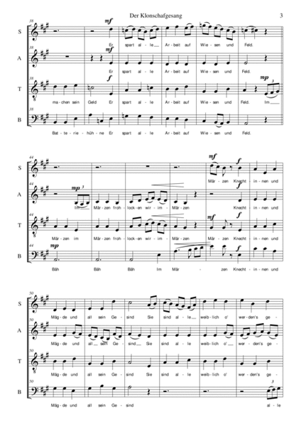 Der Klonschafgesang for mixed choir (SATB) image number null