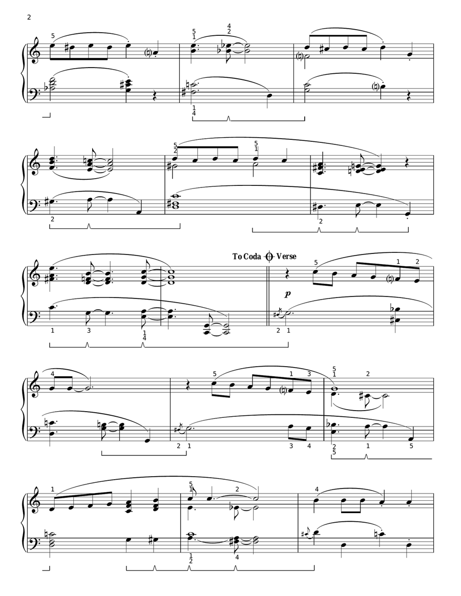 Cuddle Up A Little Closer, Lovey Mine Piano Solo scores gallery preview page 2
