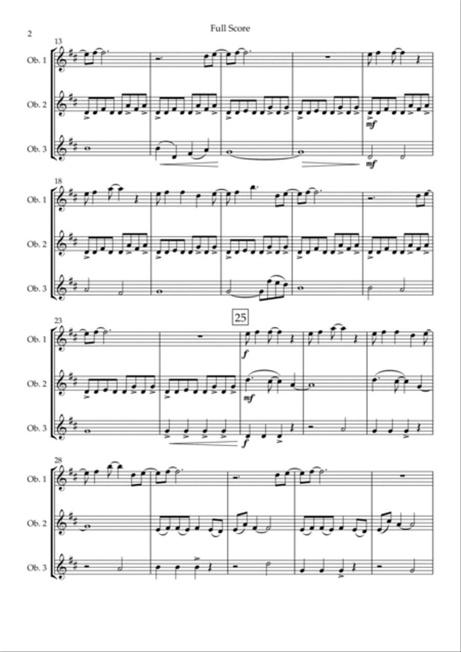 Without You Woodwind Trio scores gallery preview page 2