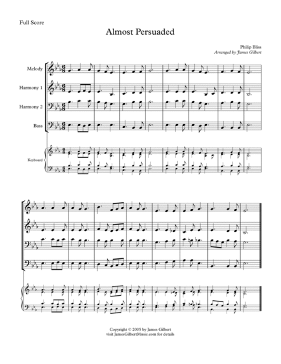 Almost Persuaded Small Ensemble scores gallery preview page 2