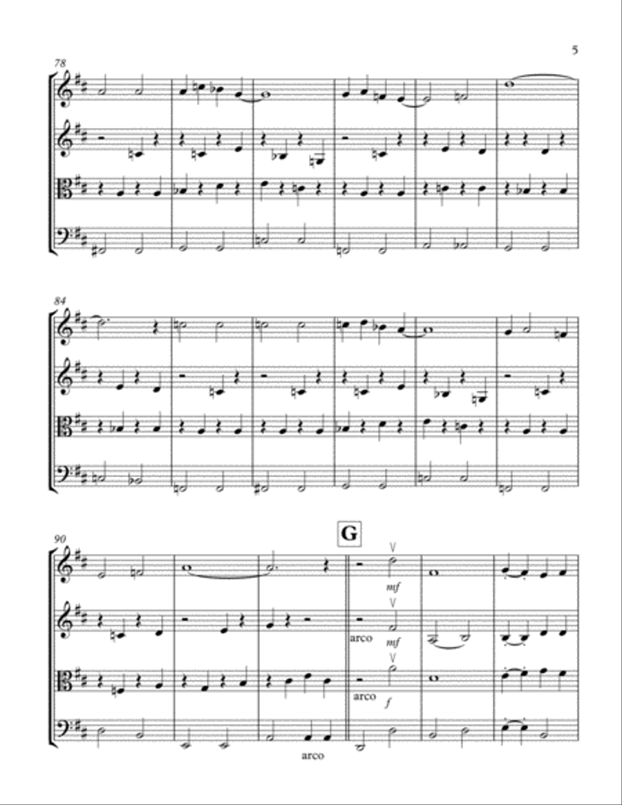 The Way You Look Tonight String Quartet scores gallery preview page 5