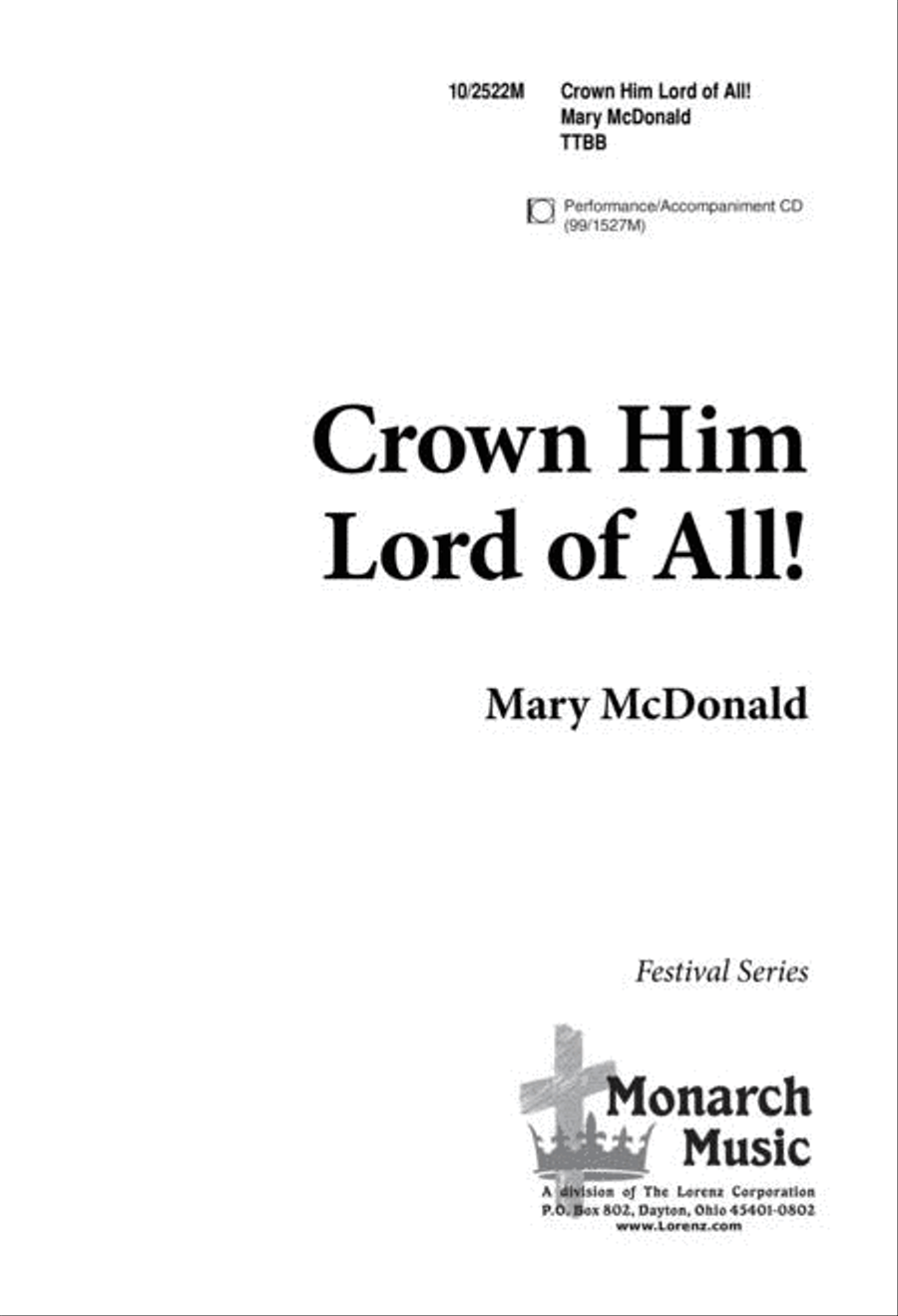 Crown Him, Lord of All TTBB scores gallery preview page 1
