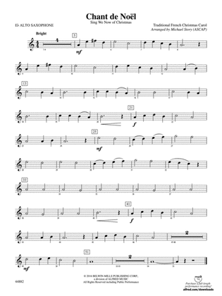 Chant de Noël: E-flat Alto Saxophone