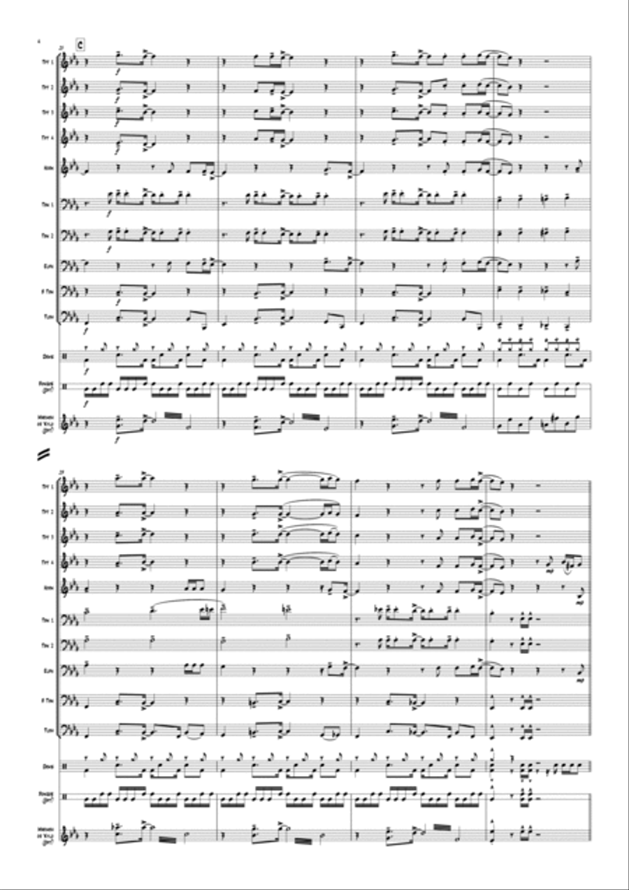 One Love Euphonium scores gallery preview page 6