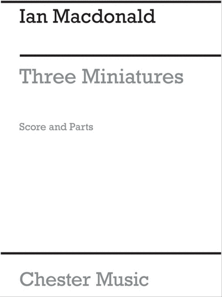Junior Just Brass 08 3 Miniatures Sc/Pts (Archiv Brass Ensemble scores gallery preview page 1