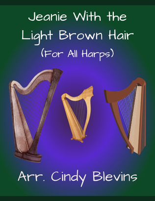 Jeanie With the Light Brown Hair, for Lap Harp Solo