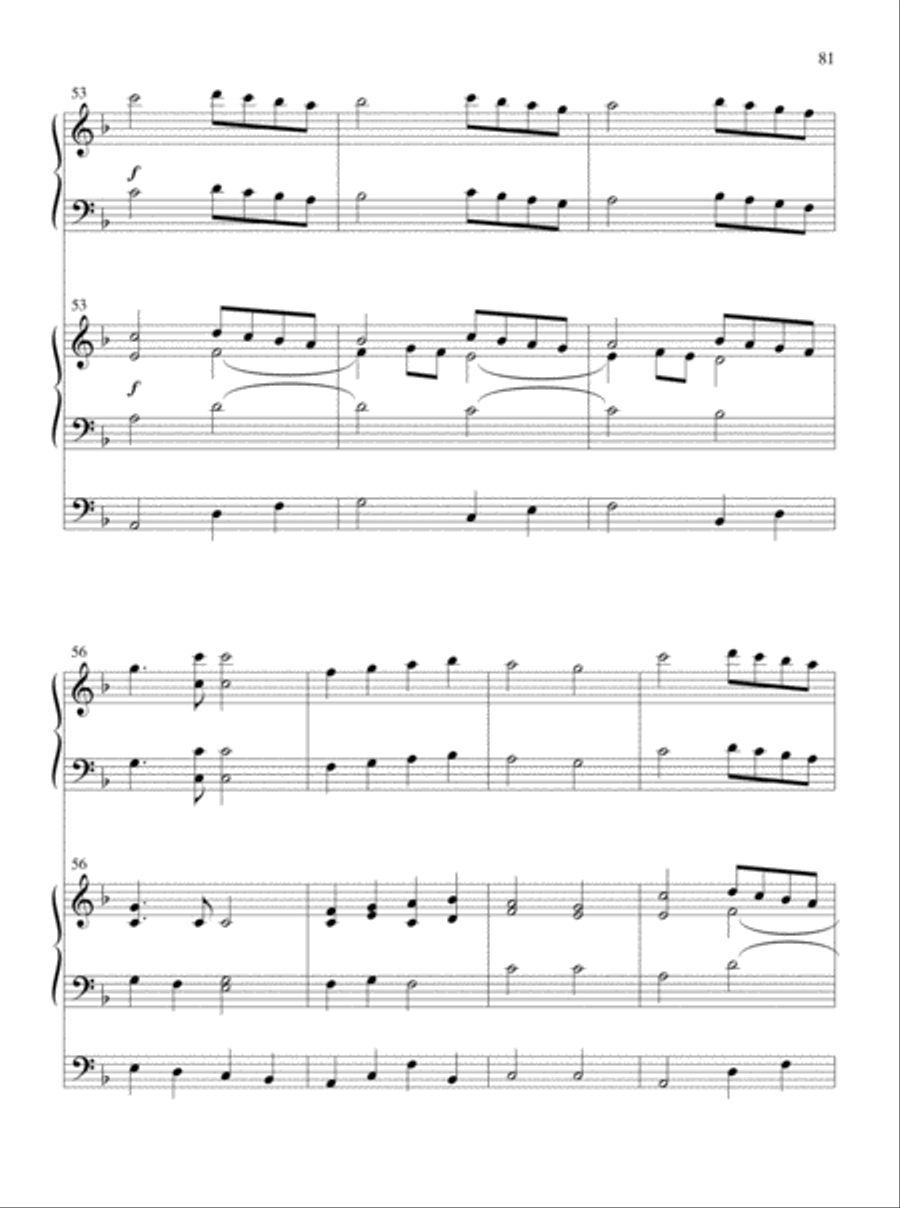 Glory and Honor, Praise and Adoration! Organ scores gallery preview page 47