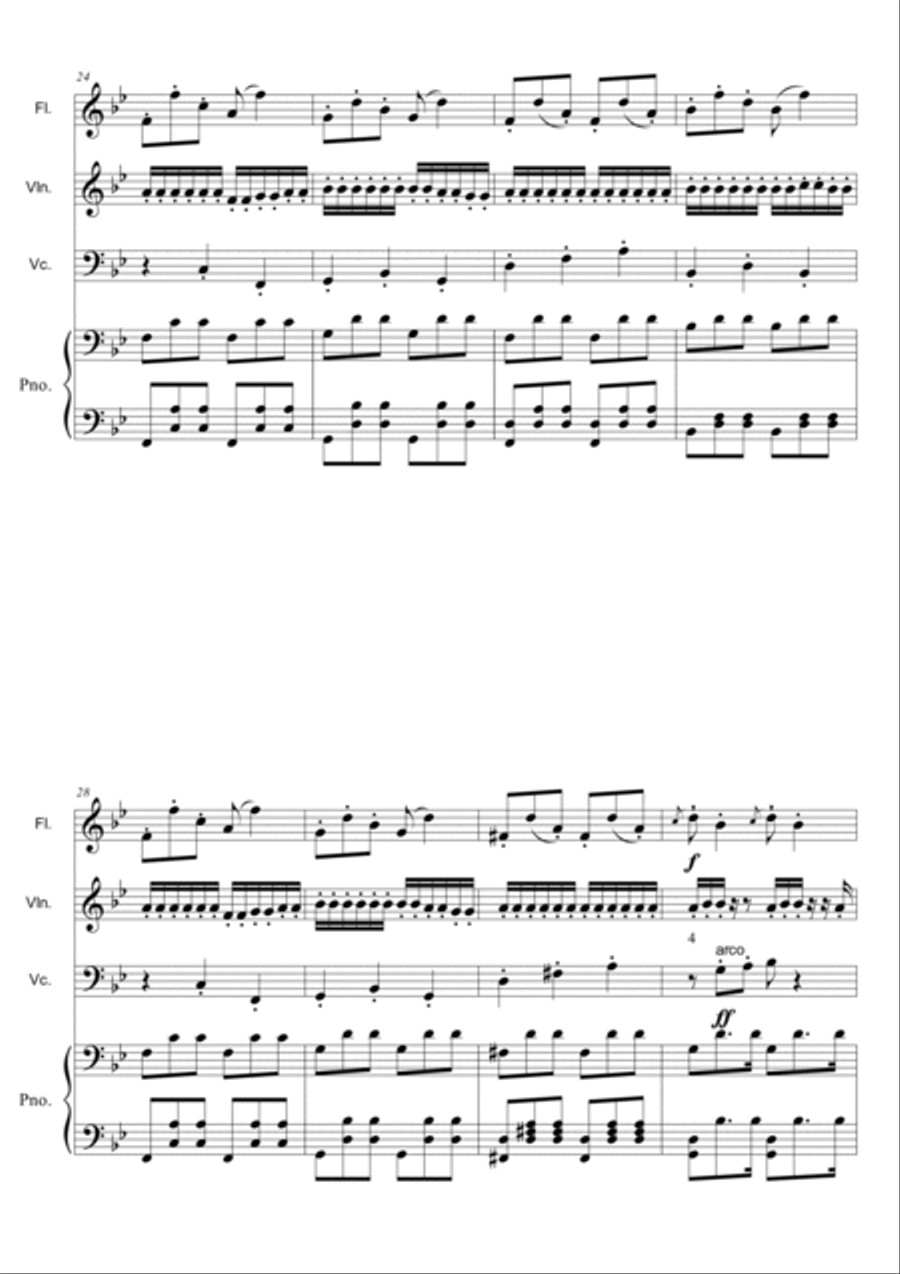 Les Jours Tristes Small Ensemble scores gallery preview page 4