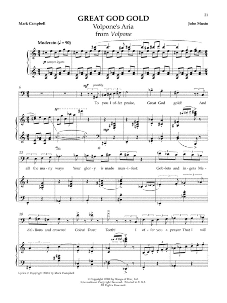 Great God Gold Voice scores gallery preview page 1