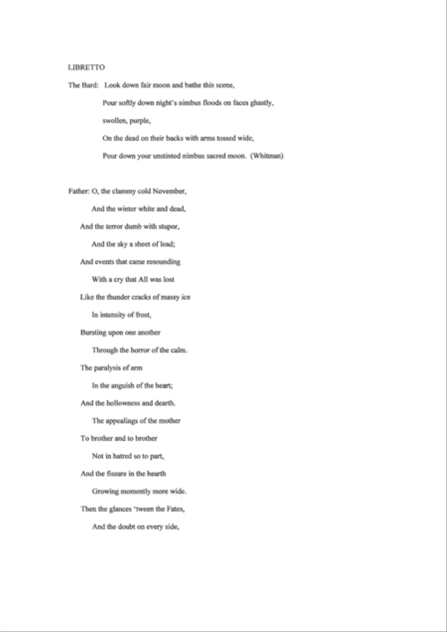 Frederick Frahm: The Death of Isiah Robb, piano-vocal score 4-Part scores gallery preview page 3