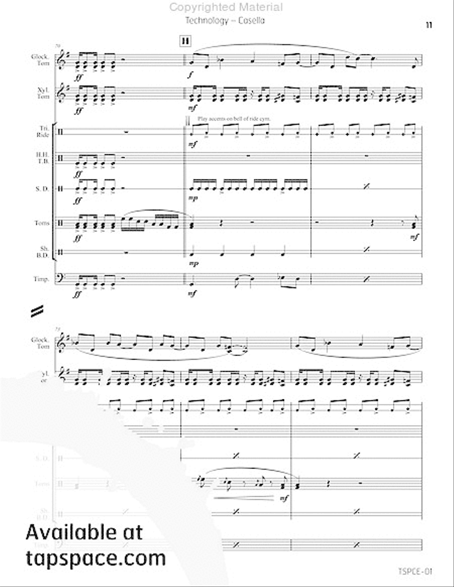 Technology Percussion Ensemble scores gallery preview page 14