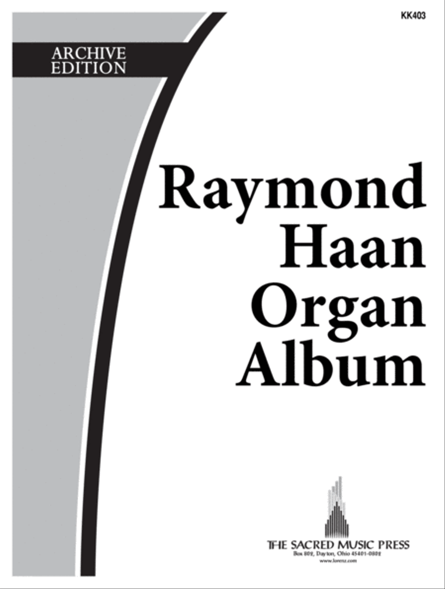 Raymond Haan: Organ Album Organ scores gallery preview page 1