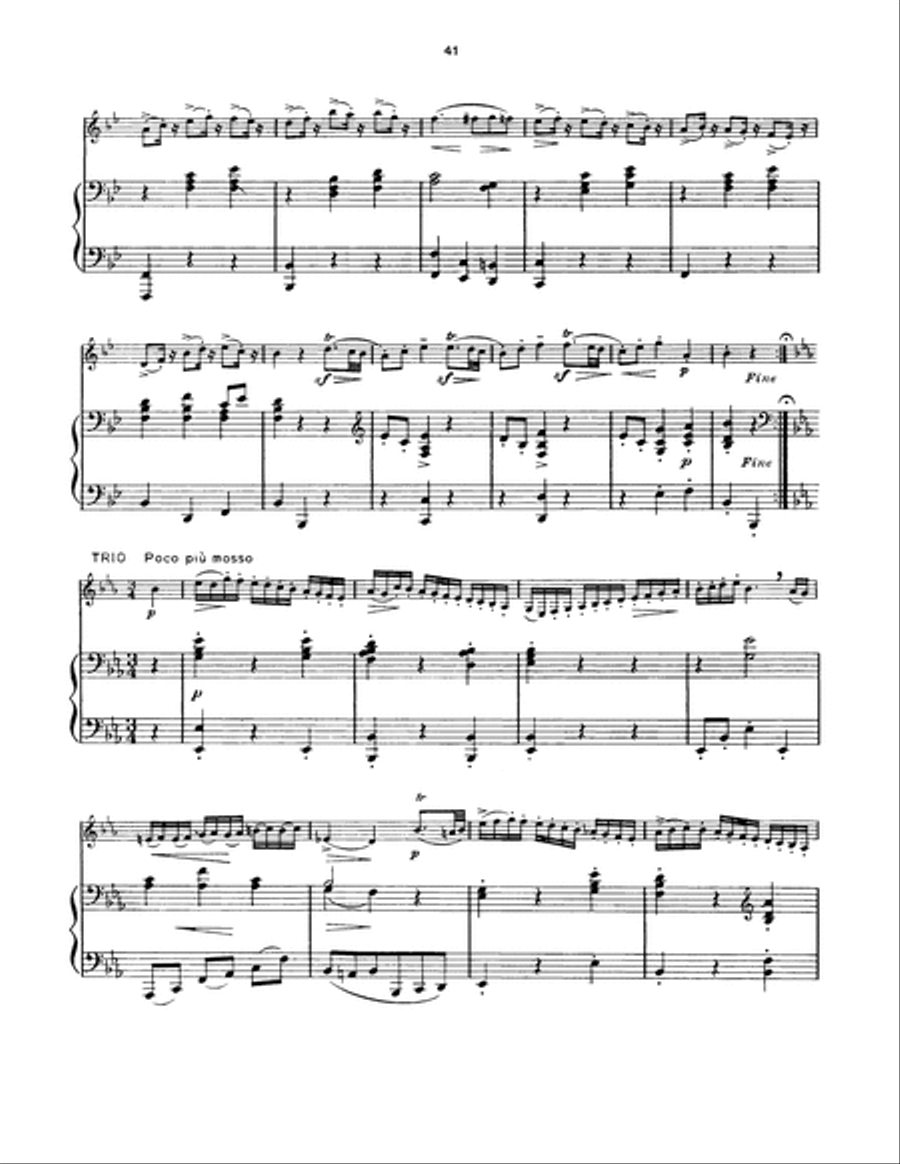 Menuet (Div. In D K334) School and Community scores gallery preview page 2