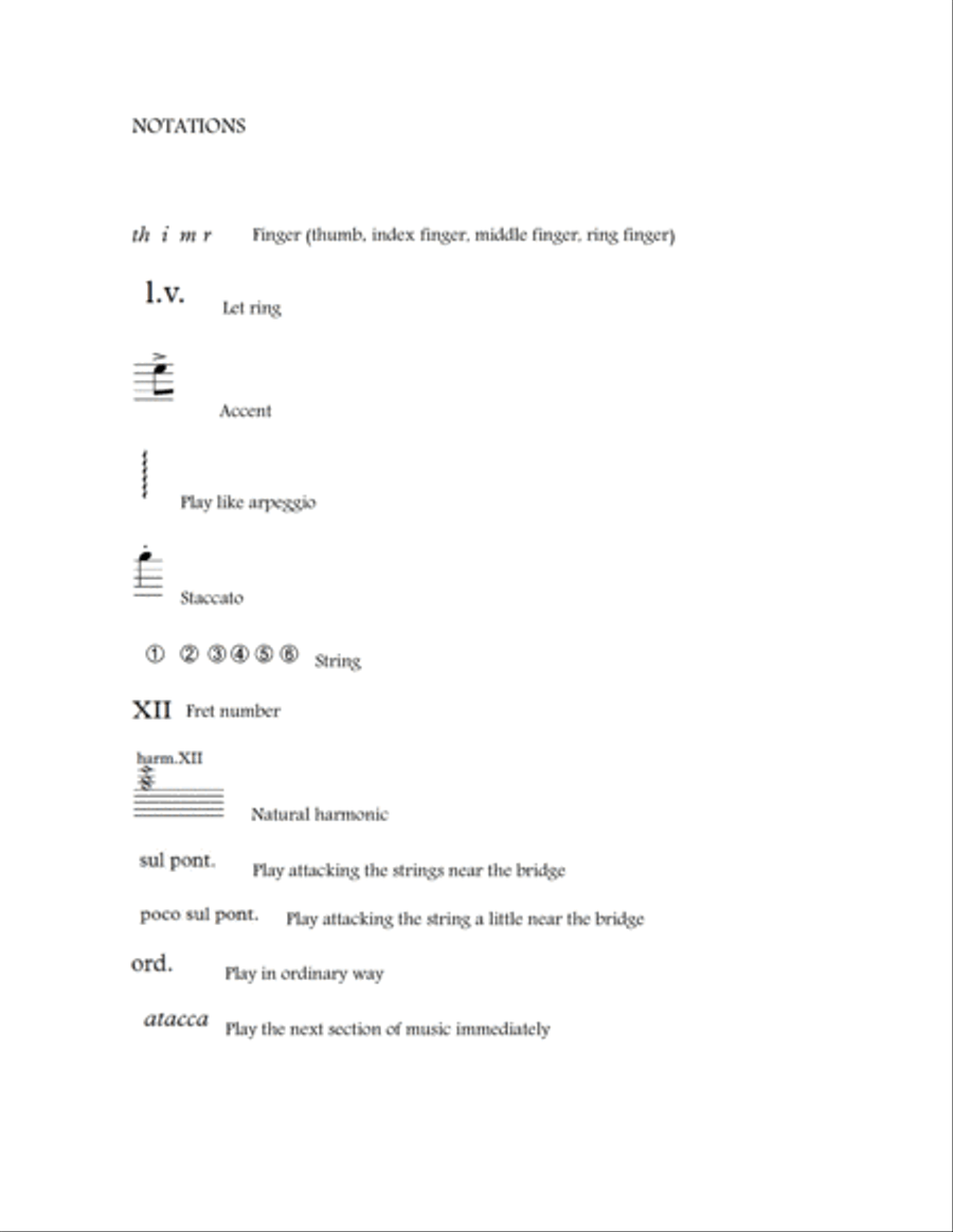 Variaciones candomberas - Score Only Classical Guitar scores gallery preview page 4
