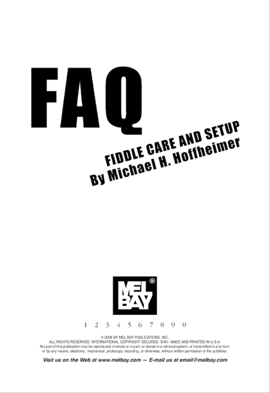 FAQ: Fiddle Care and Setup Violin scores gallery preview page 2