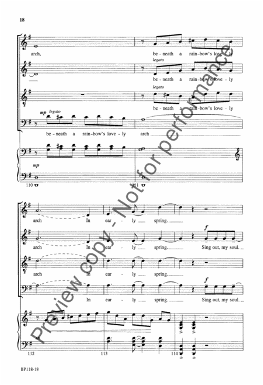 Sing Out, My Soul (SATB) Sing Out, My Soul (SATB) 4-Part scores gallery preview page 19