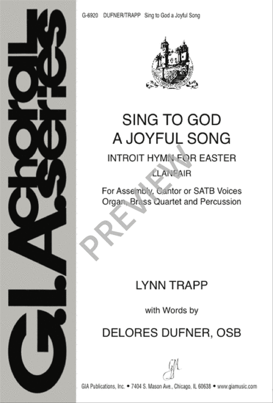 Sing to God a Joyful Song Sing to God a Joyful Song 4-Part scores gallery preview page 1