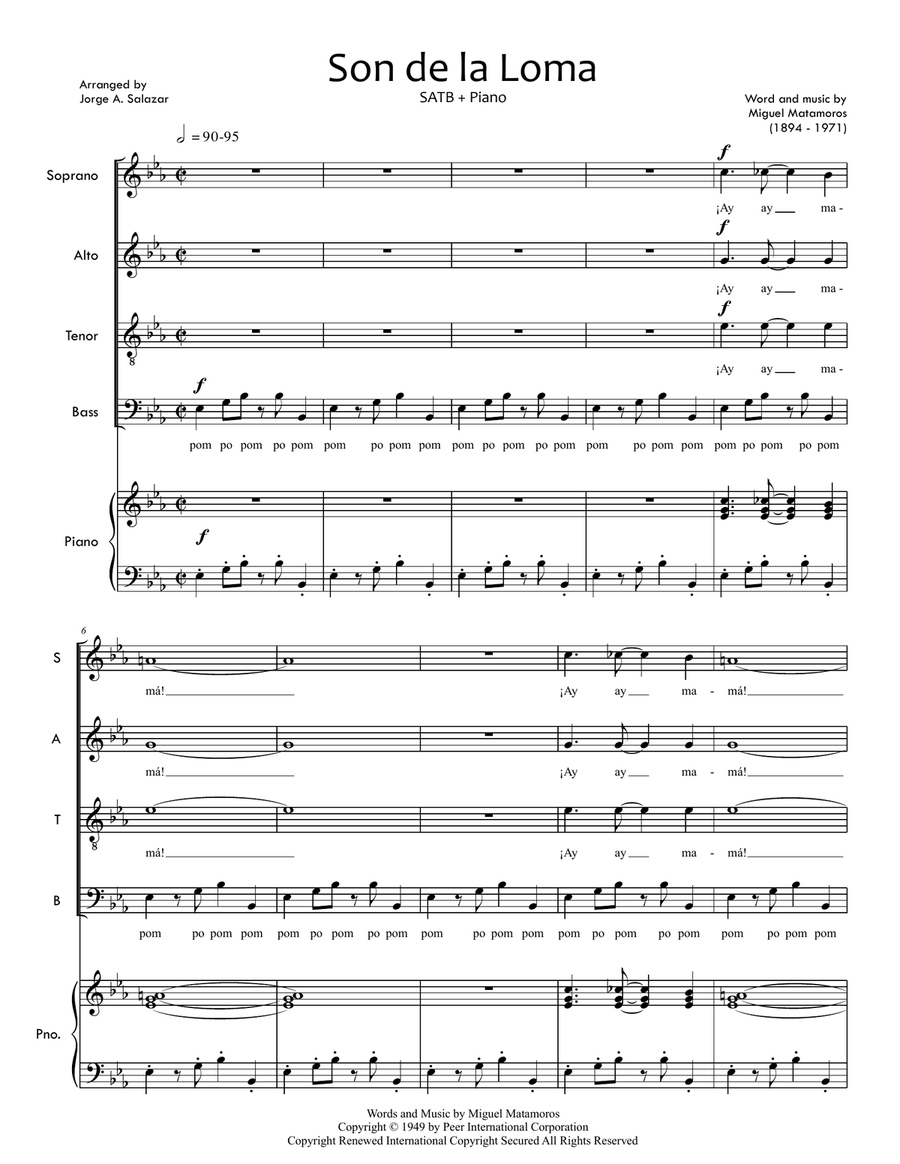 Son De La Loma 4-Part scores gallery preview page 3