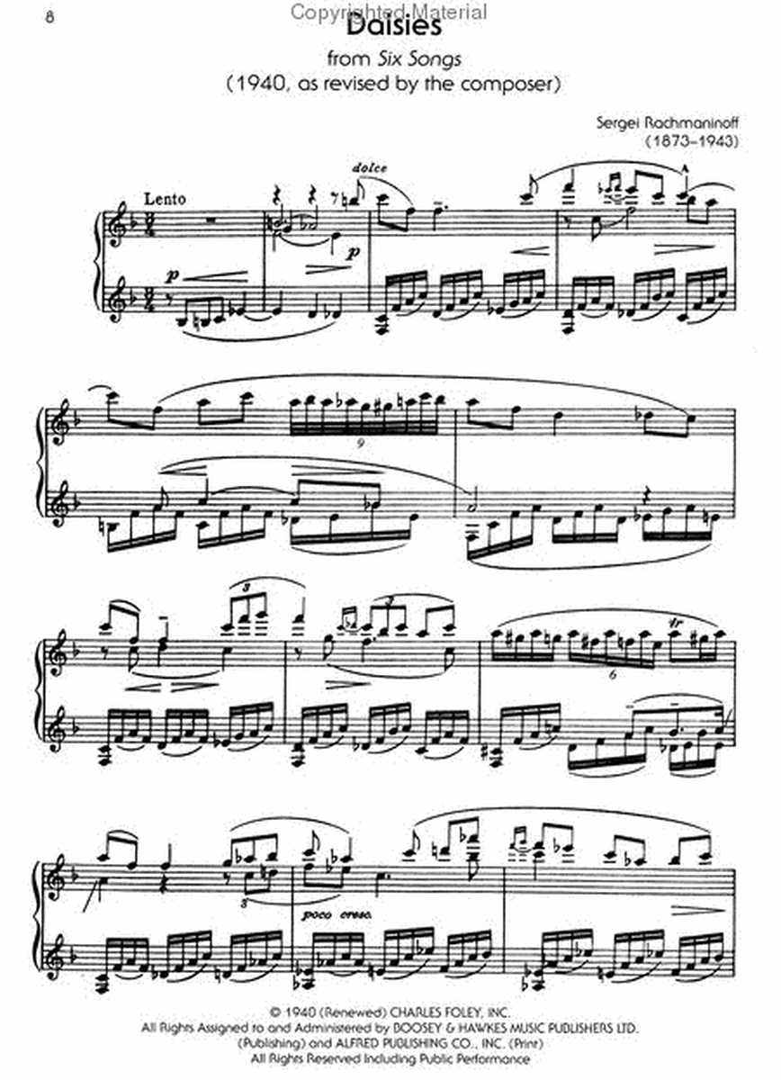 The Piano Works of Rachmaninoff, Volume VII image number null