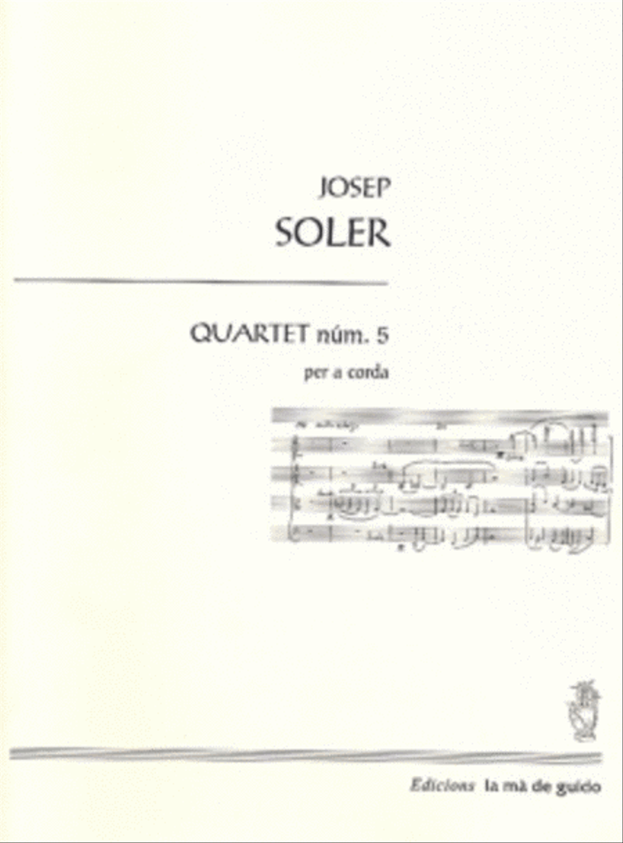 Quartet num. 5 String Quartet scores gallery preview page 1