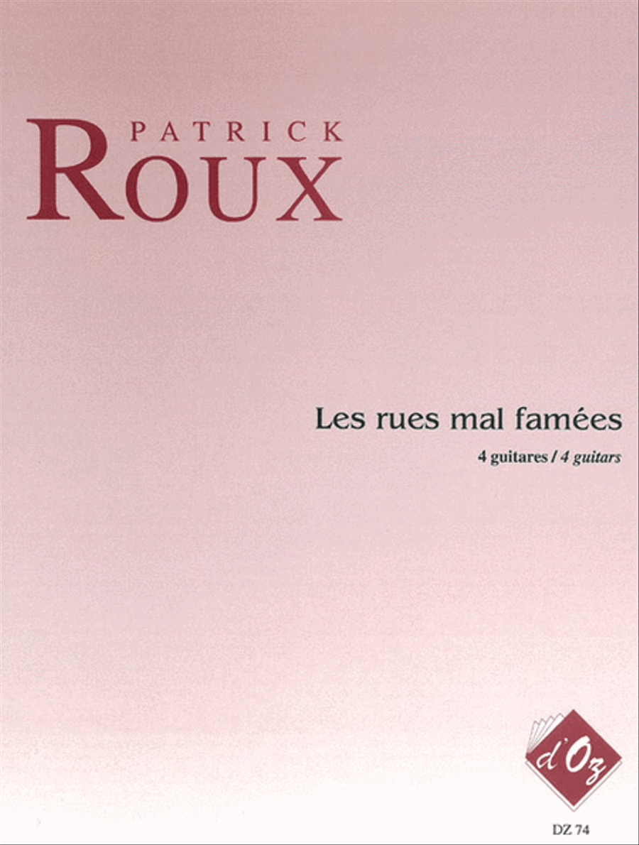 Les rues mal famées Guitar Ensemble scores gallery preview page 1
