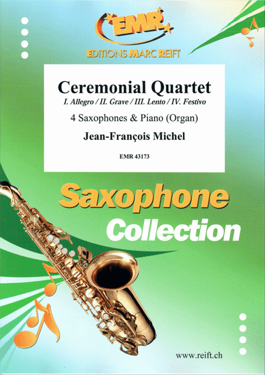 Ceremonial Quartet Saxophone Ensemble scores gallery preview page 1