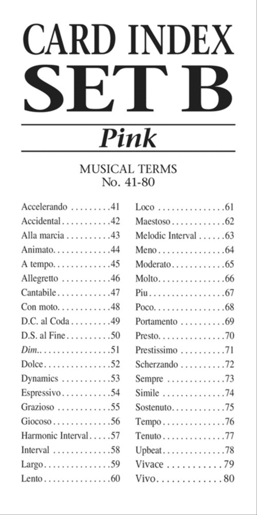 Music Flash Cards – Set B Piano Method scores gallery preview page 2