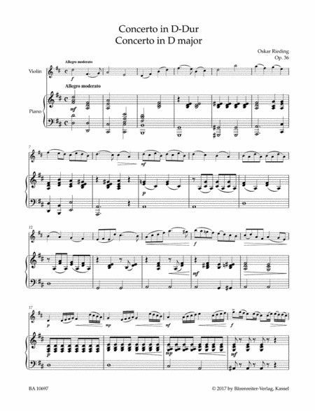 Concerto in D Major, Op. 36