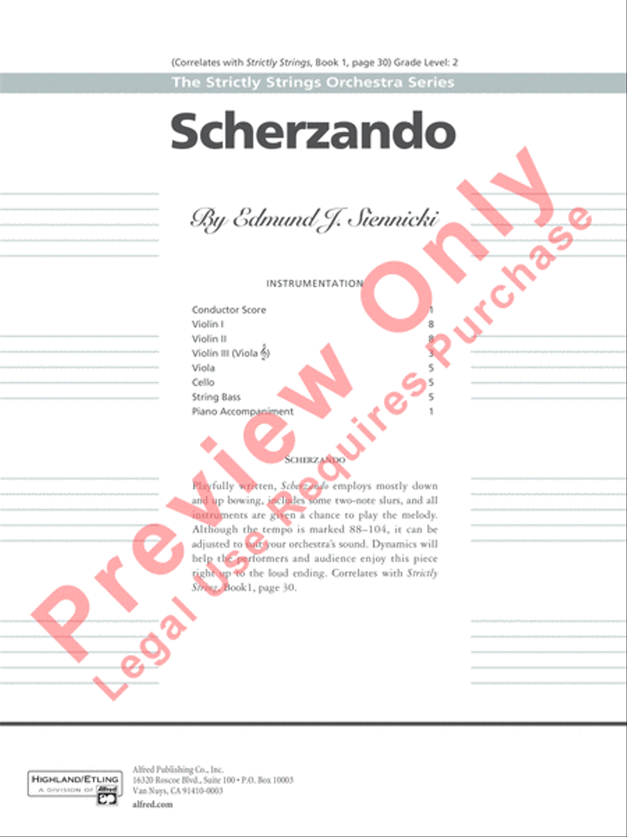 Scherzando Scherzando String Orchestra scores gallery preview page 2