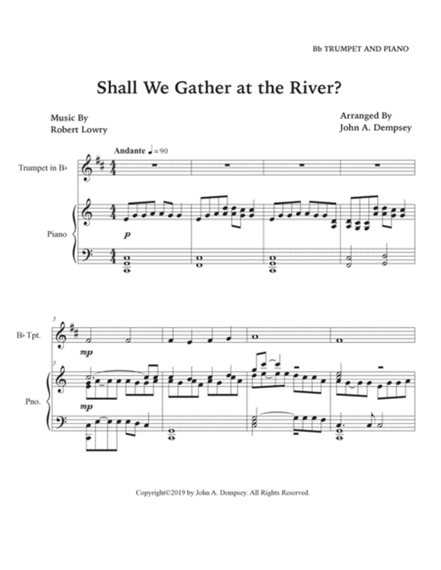 Shall We Gather at the River (Trumpet and Piano) image number null