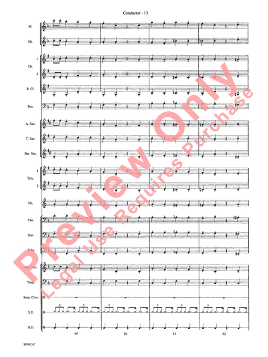 Let It Snow! Let It Snow! Let It Snow! Concert Band scores gallery preview page 16
