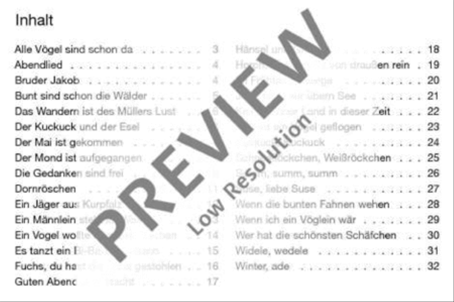 Die schönsten Volks- und Kinderlieder Accordion scores gallery preview page 3