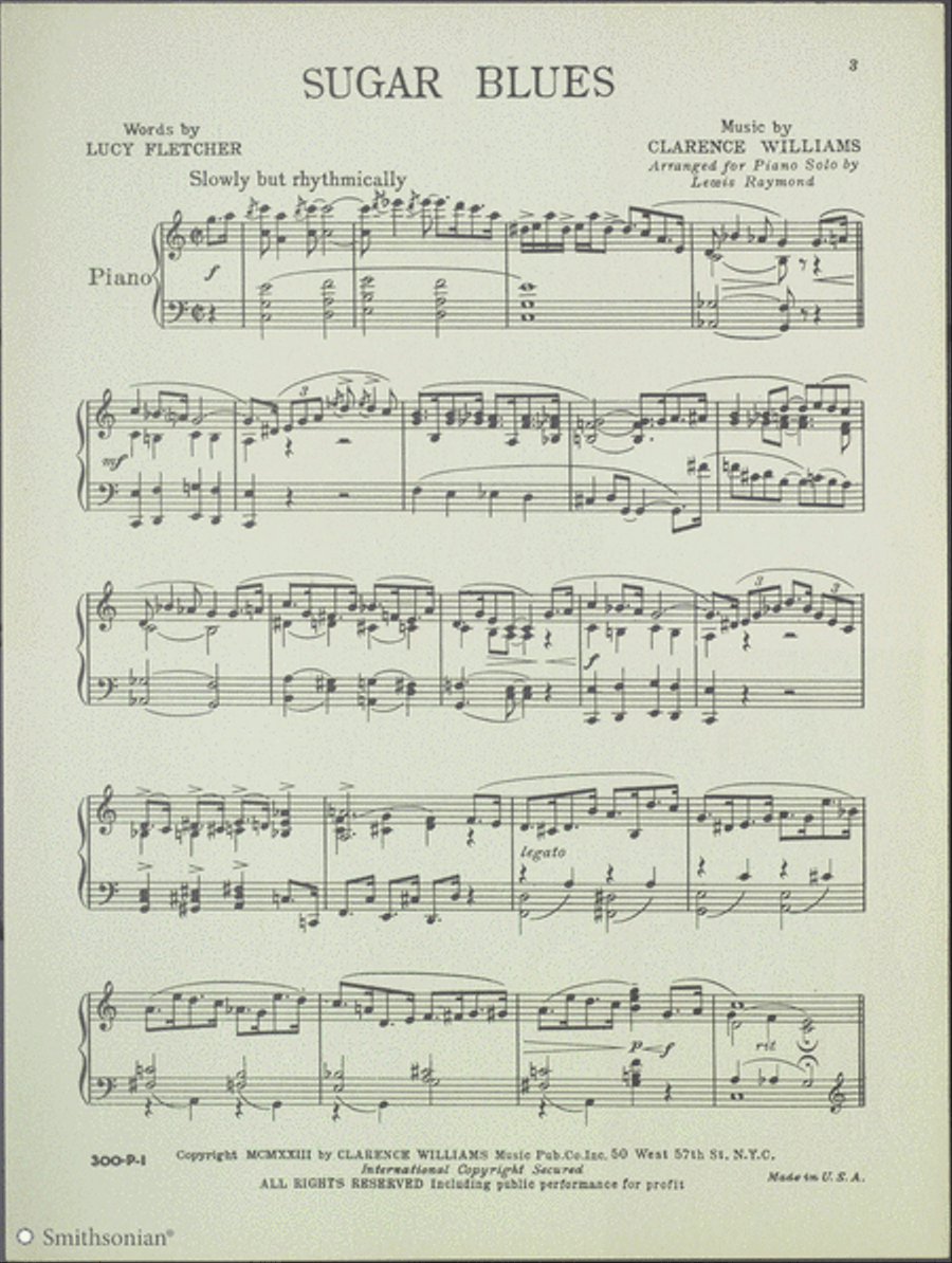 Sugar Blues Sugar Blues Piano Solo scores gallery preview page 3