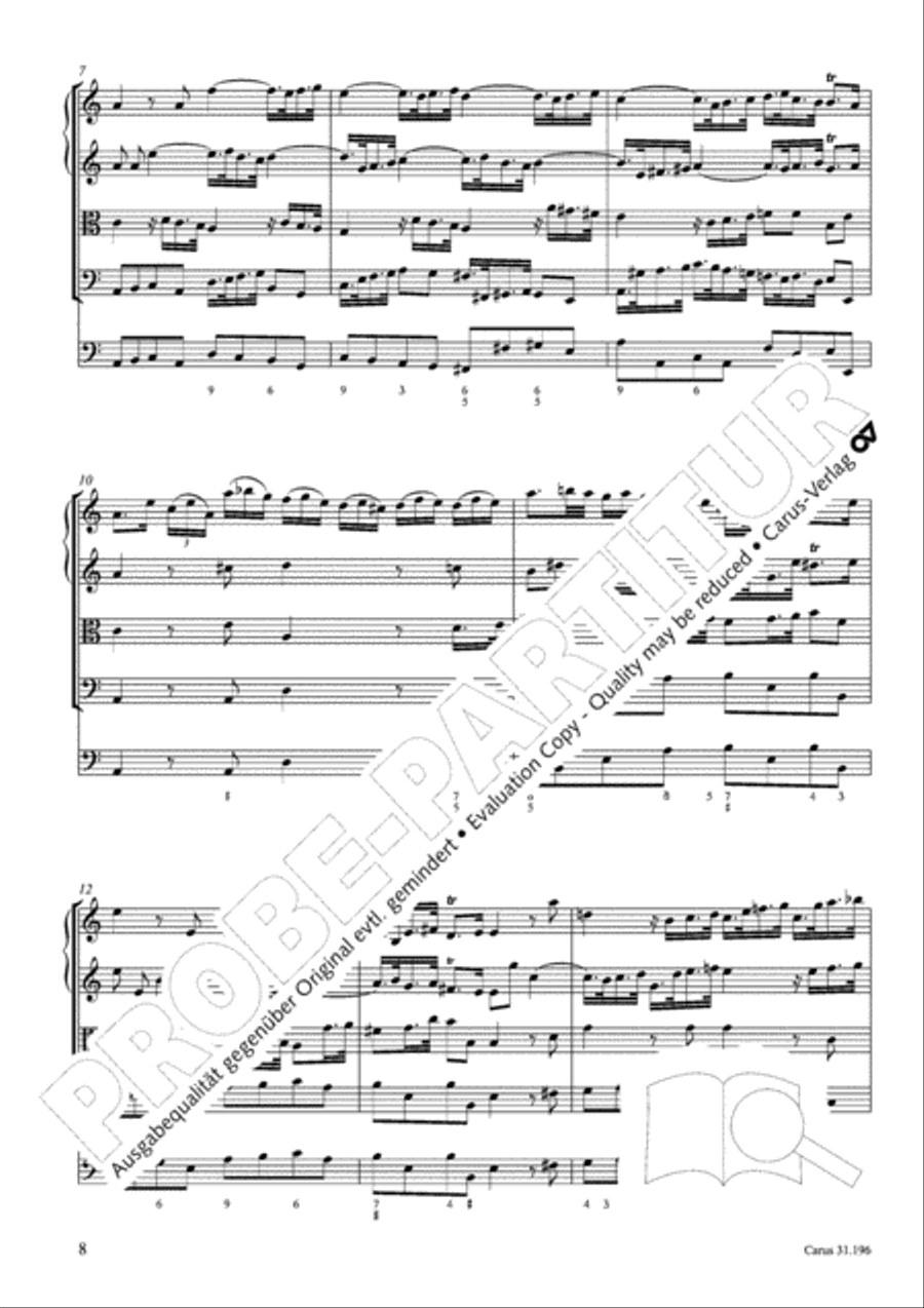 The Lord is mindful of us (Der Herr denket an uns) STB scores gallery preview page 8