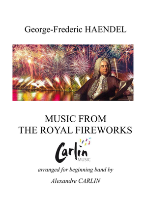 Book cover for Music from the Royal Fireworks by Haendel, for beginning band - Score & Parts