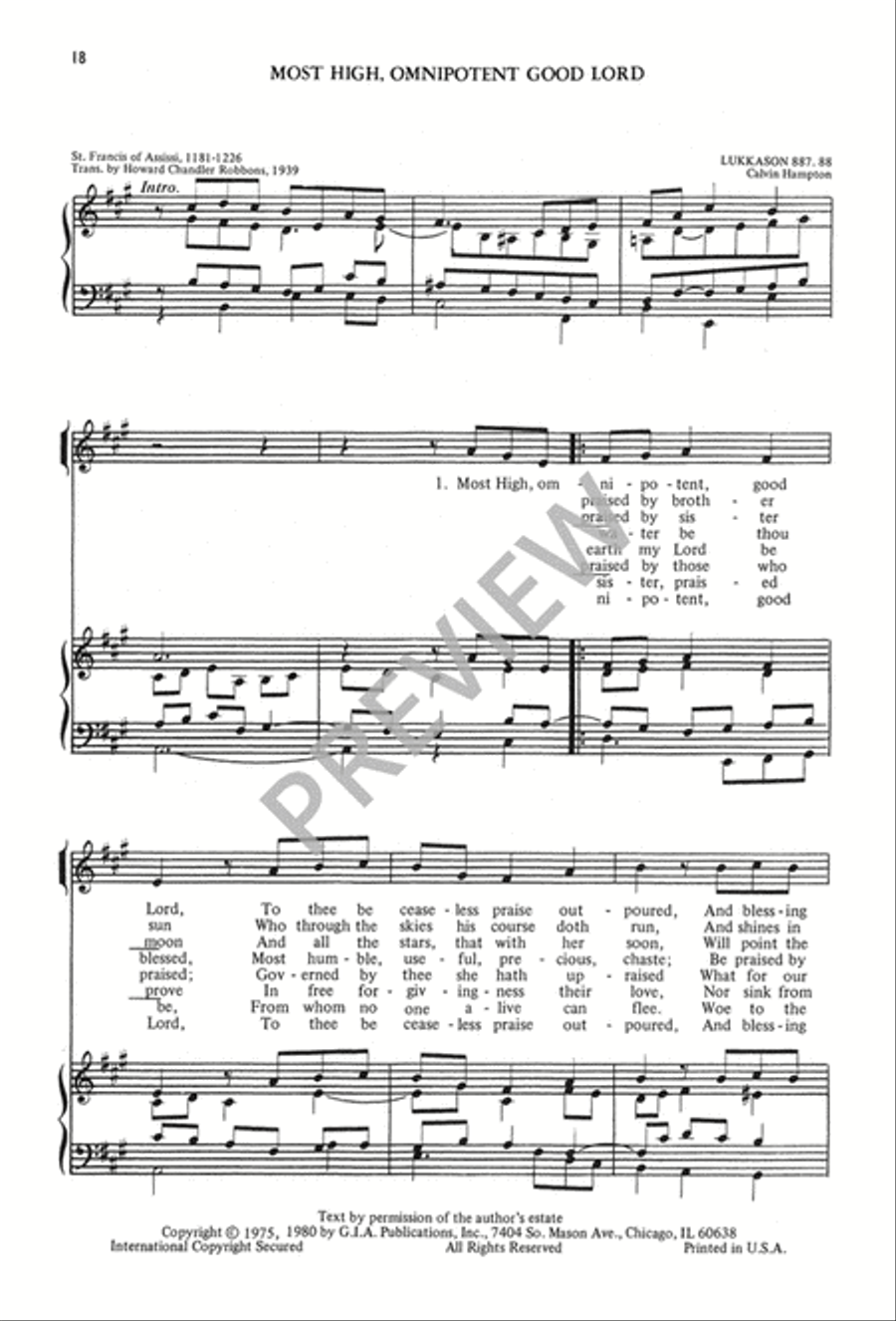 The Calvin Hampton Hymnary 4-Part scores gallery preview page 22