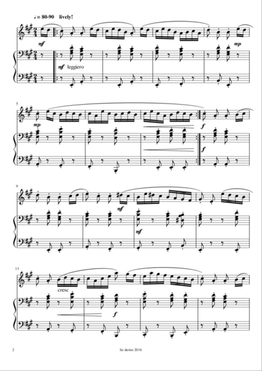 Happy Hornpipe Flute Solo scores gallery preview page 2