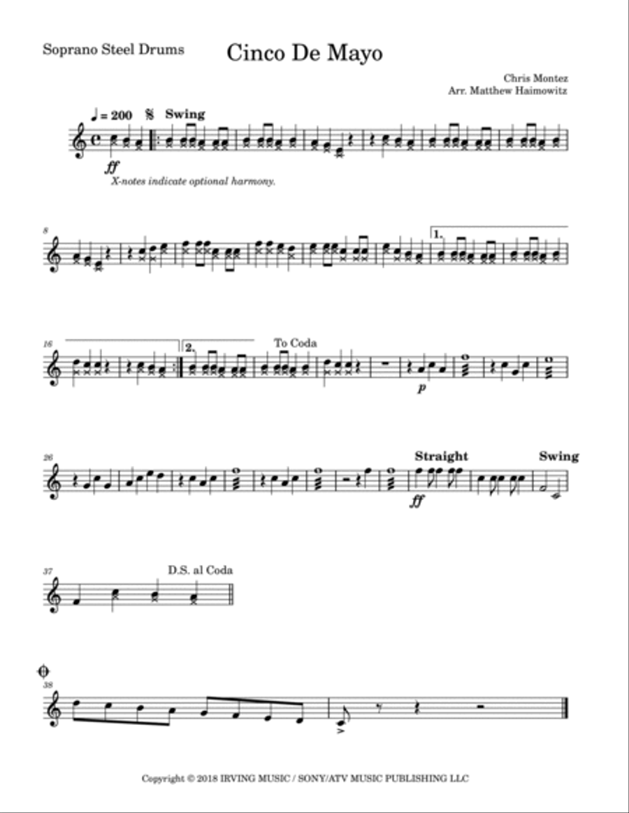 Cinco De Mayo Steel Drum Band scores gallery preview page 4