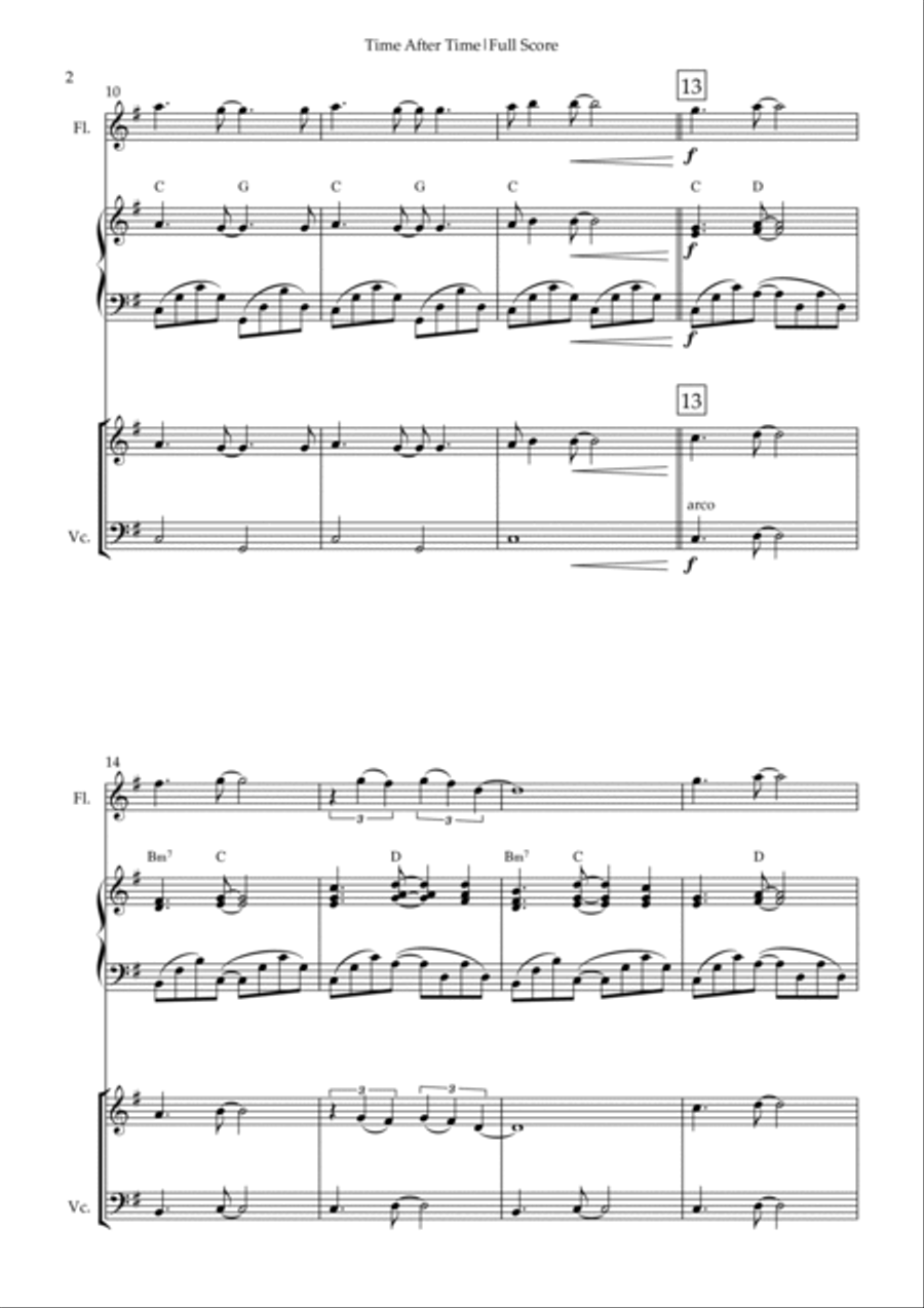 Time After Time Small Ensemble scores gallery preview page 2