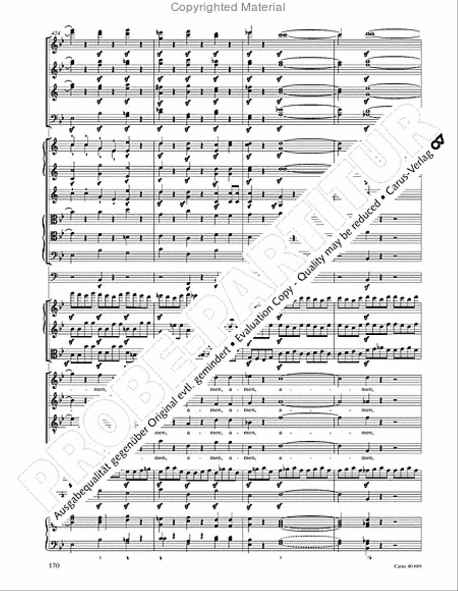 Missa solemnis Missa solemnis 4-Part scores gallery preview page 186