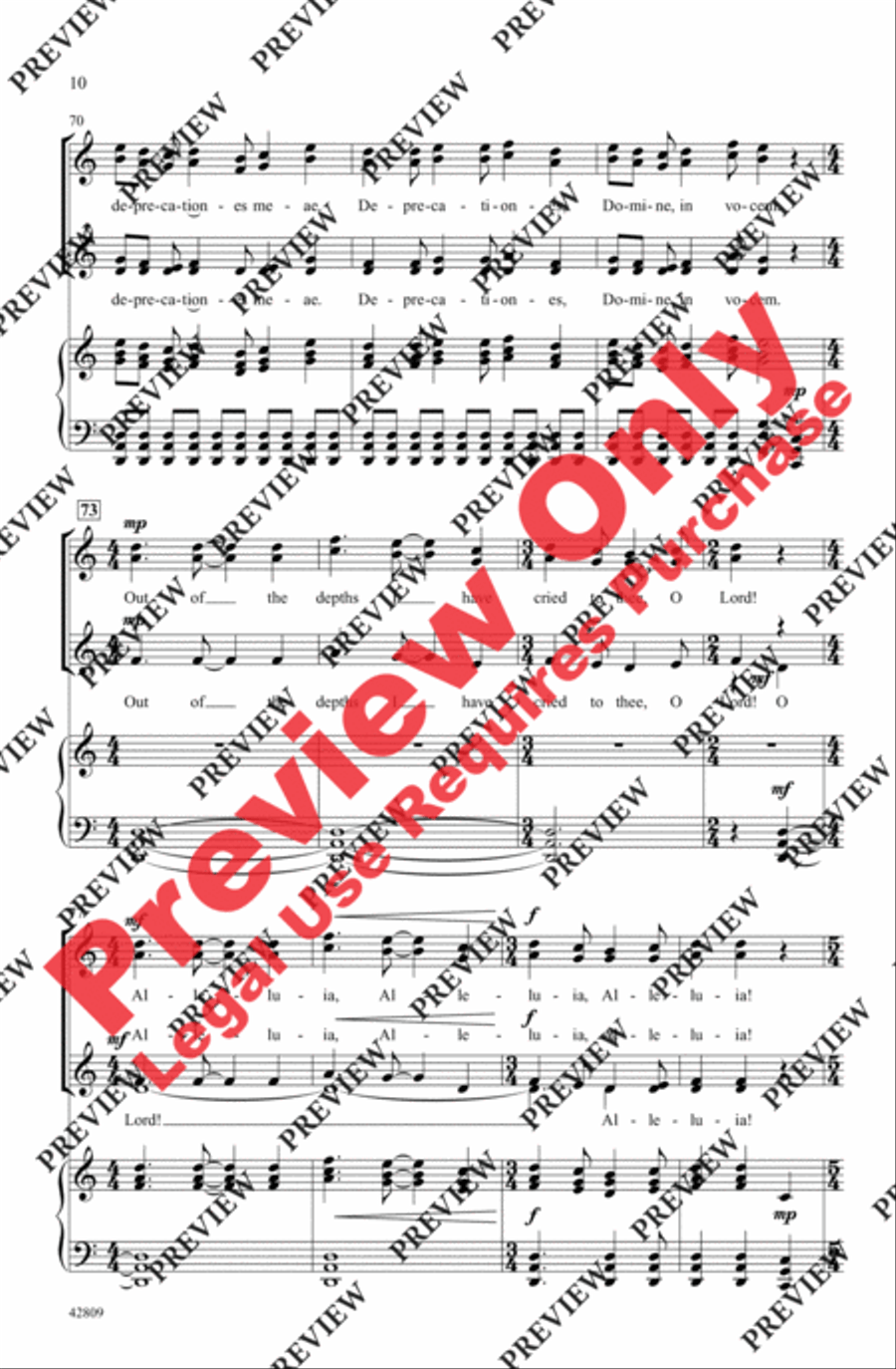 De Profundis Women's Choir scores gallery preview page 10
