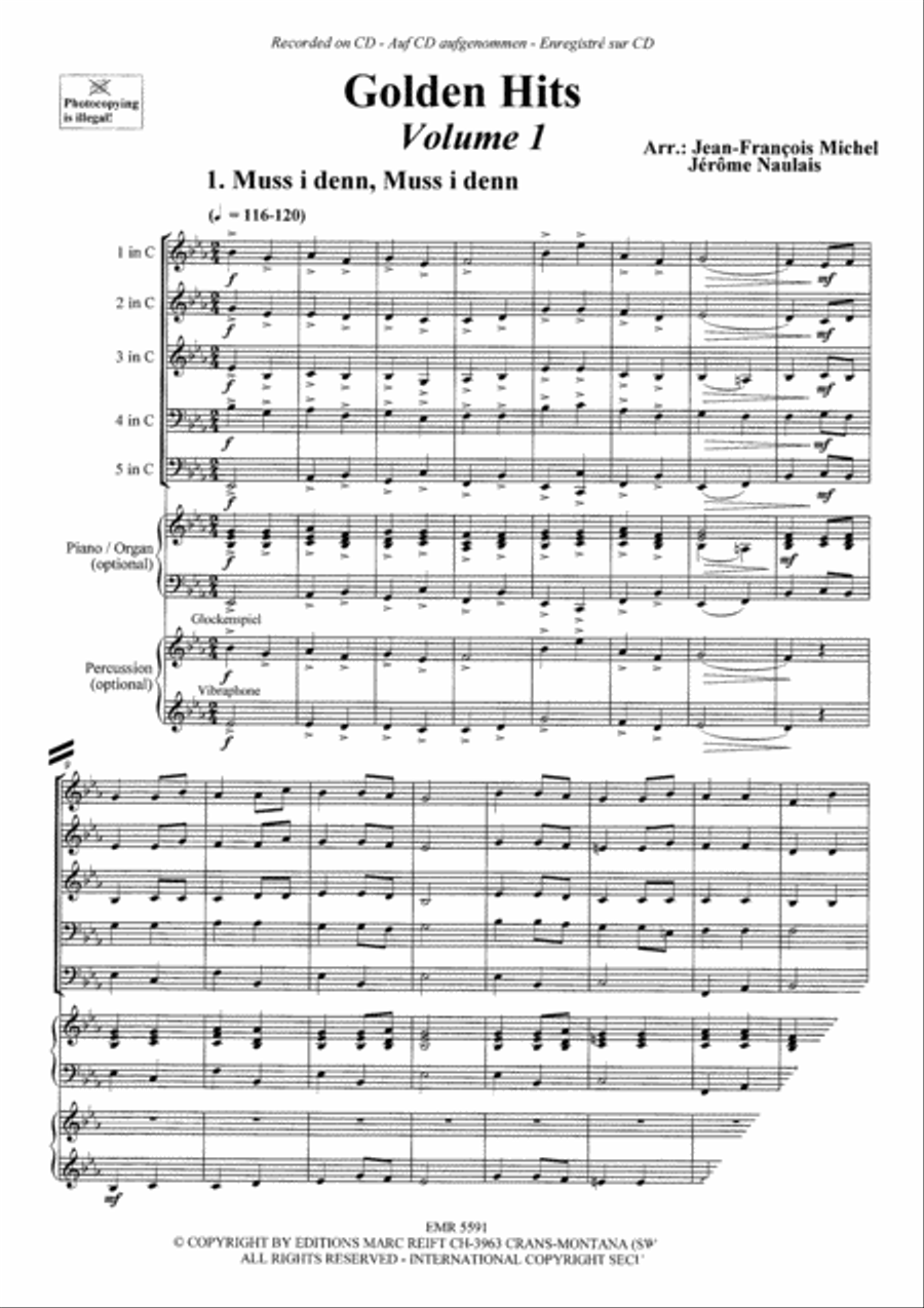 Golden Hits Volume 1 Concert Band scores gallery preview page 3
