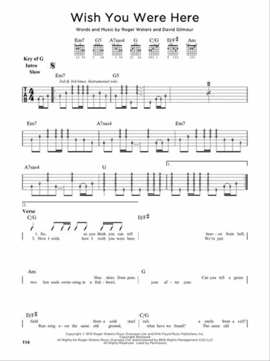 First 50 Songs You Should Play on 12-String Guitar Electric Guitar scores gallery preview page 7