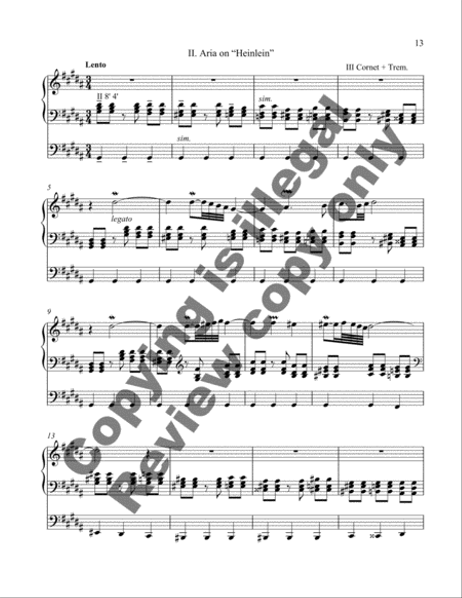 Sonata da Chiesa (Organ Sonata VI) Organ Solo scores gallery preview page 12