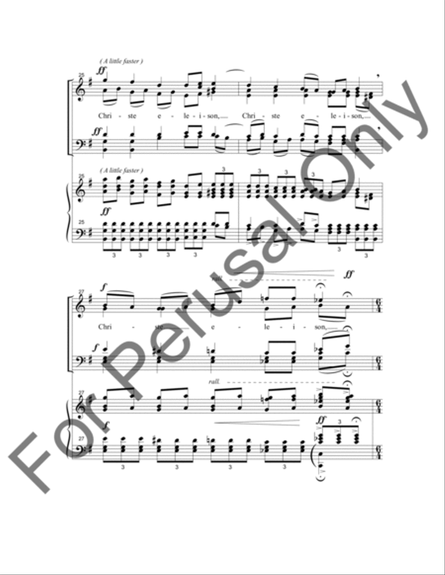 Kyrie Eleison Kyrie Eleison 4-Part scores gallery preview page 8