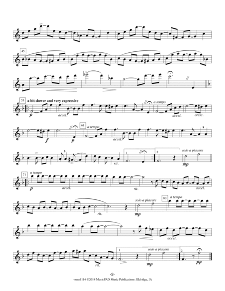 Solace -A Mexican Serenade by Scott Joplin (arranged for clarinet quartet) Clarinet Quartet scores gallery preview page 6