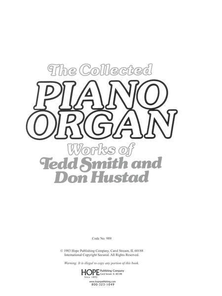 Collected Piano/Organ Works-Digital Download