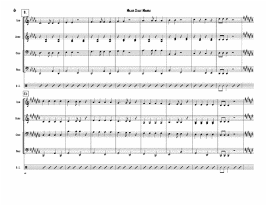 Major Scale Mambo for Steel Band Steel Drum Band scores gallery preview page 6