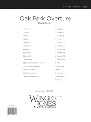 Oak Park Overture - Full Score